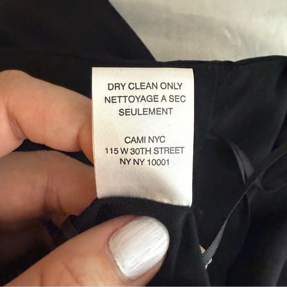 Cami NYC Silk Pearl Strap Halter Top Black Size M New with Tags - Picture 7 of 8